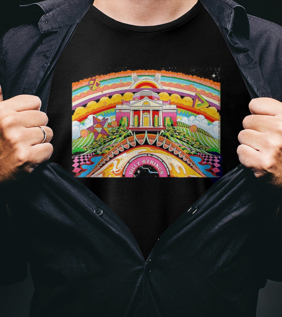Billy Strings Charlottesville Virginia 2026 Night 1 Gig John Paul Jones Colorful Psychedelic T-Shirt