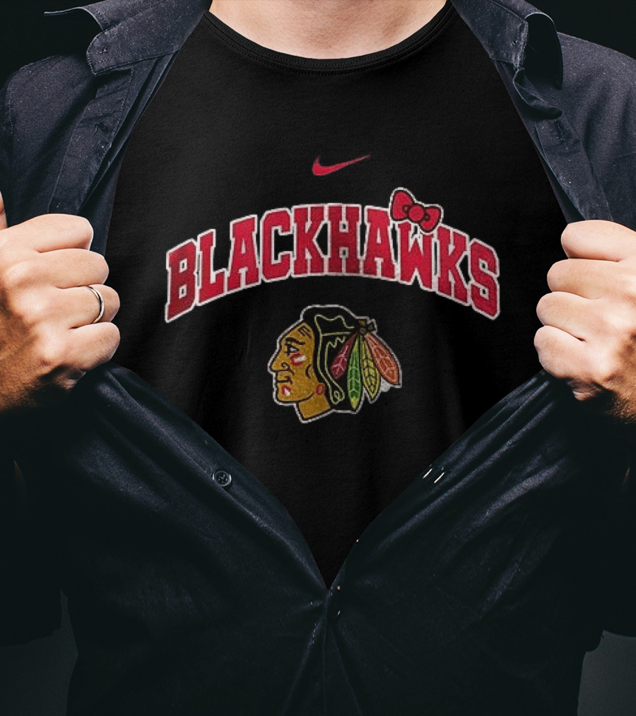 Nike Blackhawks Hello Kitty Collaboration T-Shirt