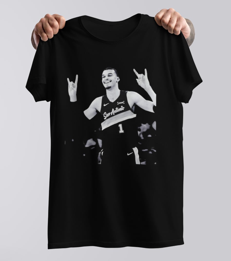 Victor Wembanyama San Antonio Spurs Hook 'em Horns University Of Texas NBA Longhorns T-Shirt