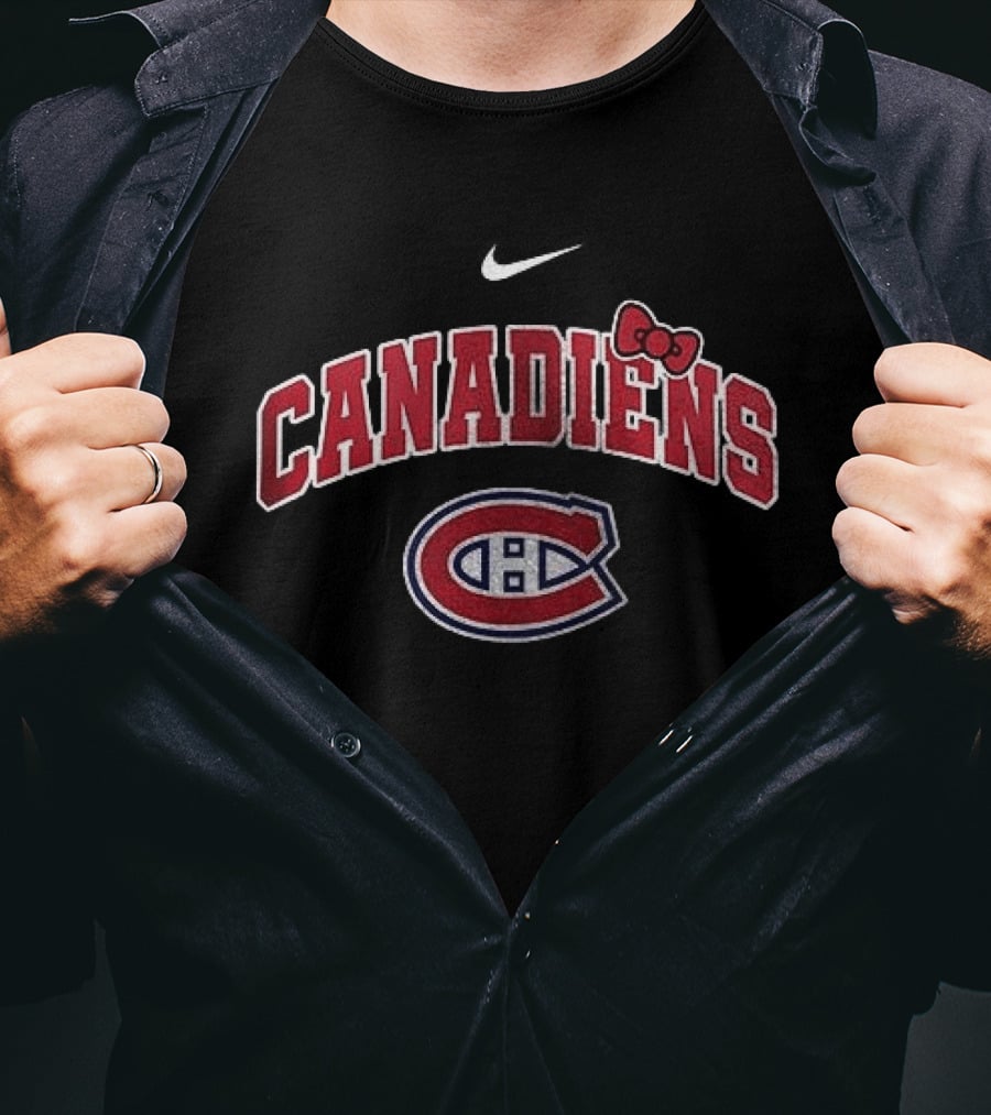 Montreal Canadiens Hello Kitty Collaboration Nike Bow T-Shirt