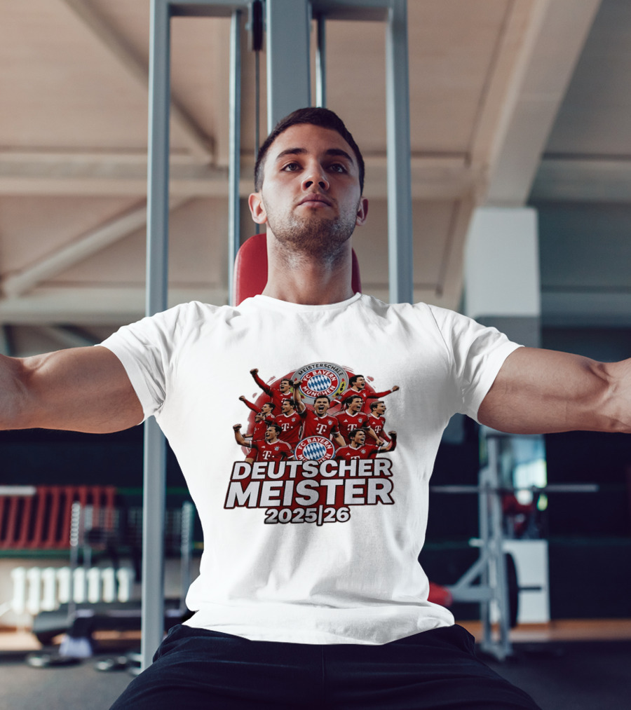 FC Bayern Munich Deutscher Meister 2025 2026 Celebration T-Shirt