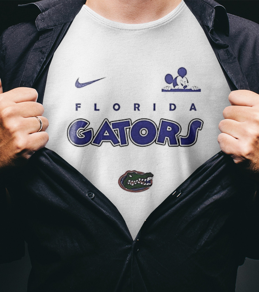 Nike Florida Gators Mickey Mouse Ears Game On T-Shirt