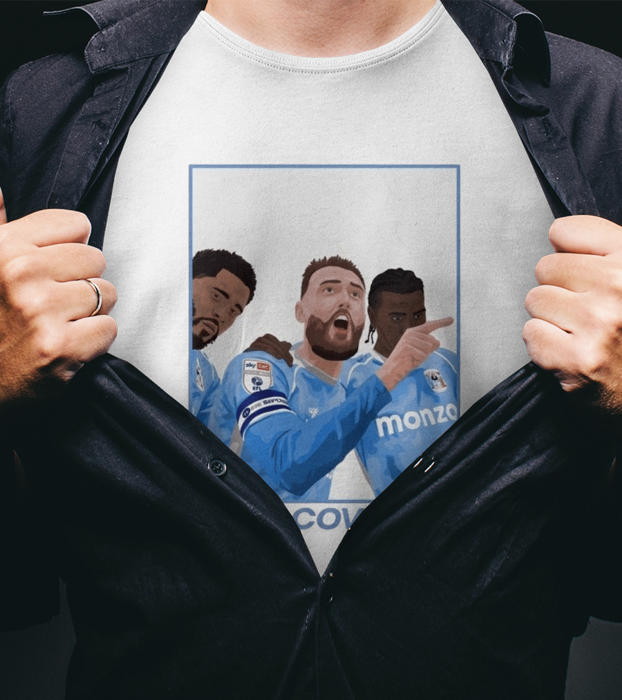 Matt Grimes Coventry City FC Sky Bet EFL Championship Promotion Monza Sponsorship T-Shirt