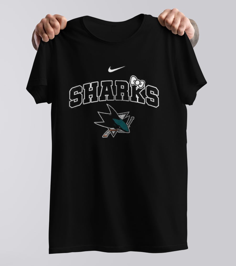 San Jose Sharks Hello Kitty Nike Collaboration T-Shirt