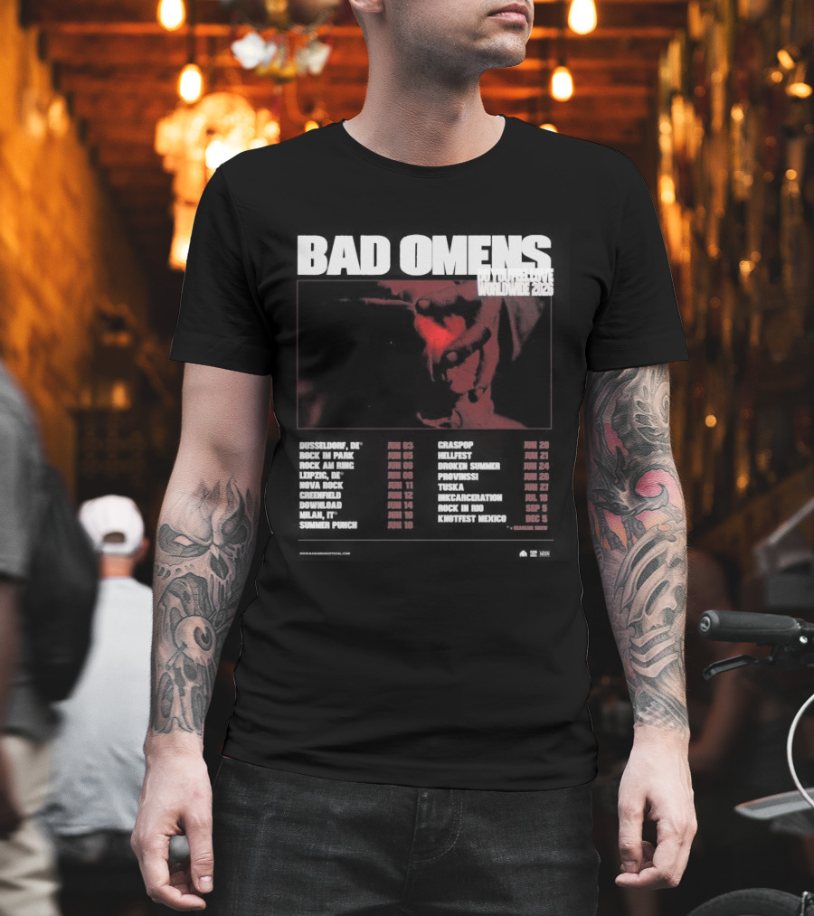 Bad Omens 2026 Worldwide Tour Dates T-Shirt