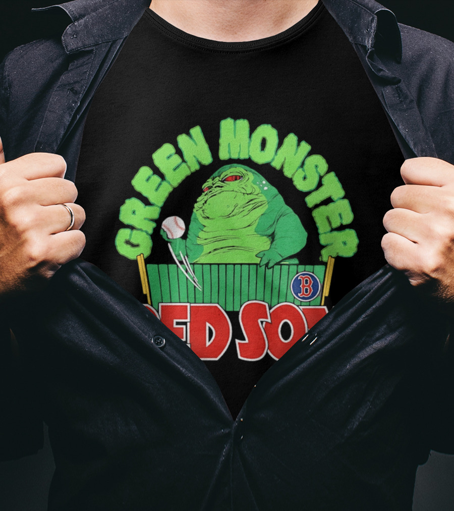 Boston Red Sox Green Monster Star Wars Hutt Baseball T-Shirt
