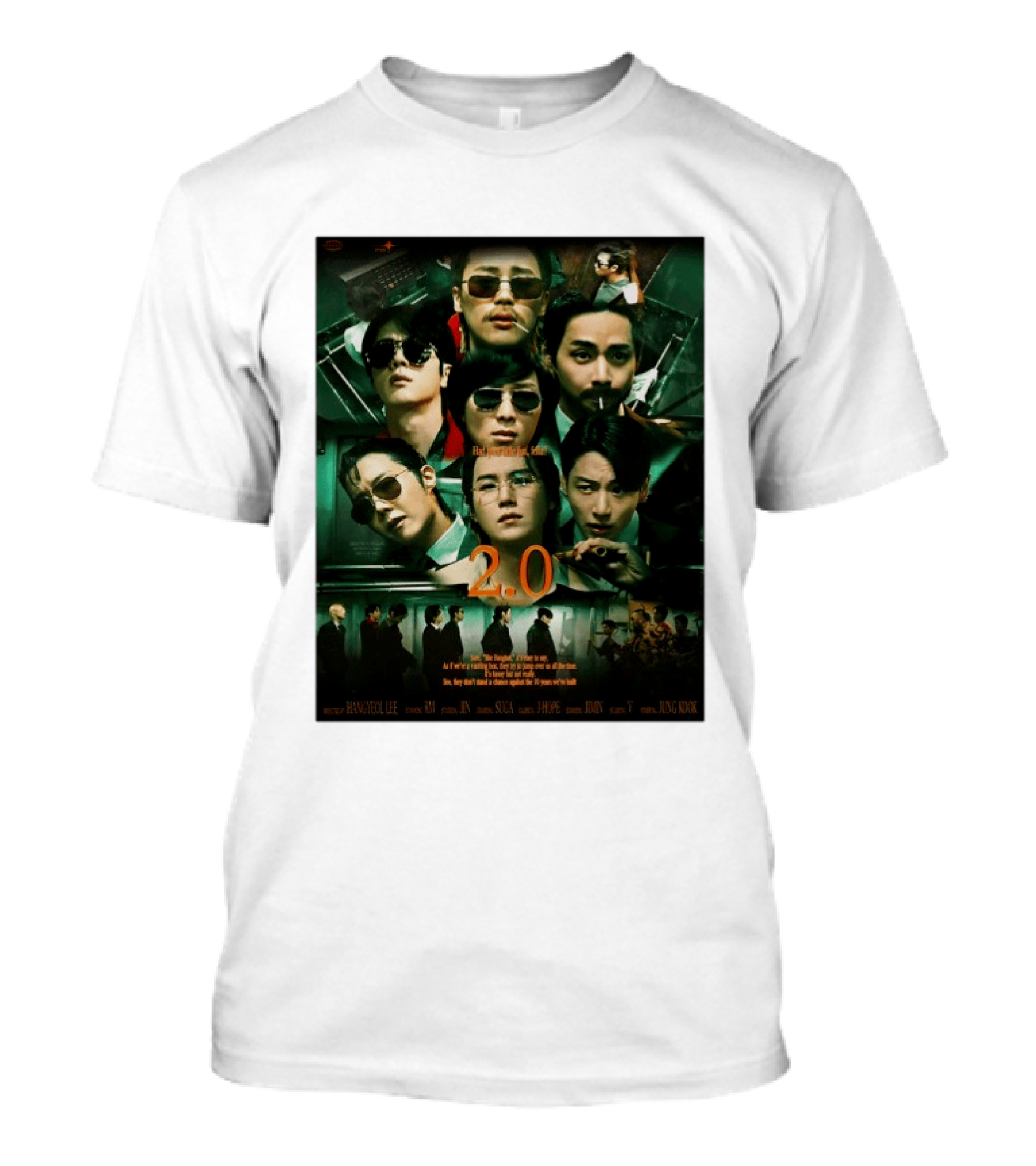 BTS 2.0 Arirang Tour 2026 Group RM Jin Suga J Hope Jimin V Jung Kook Hangseok Lee Jung Kook T-Shirt