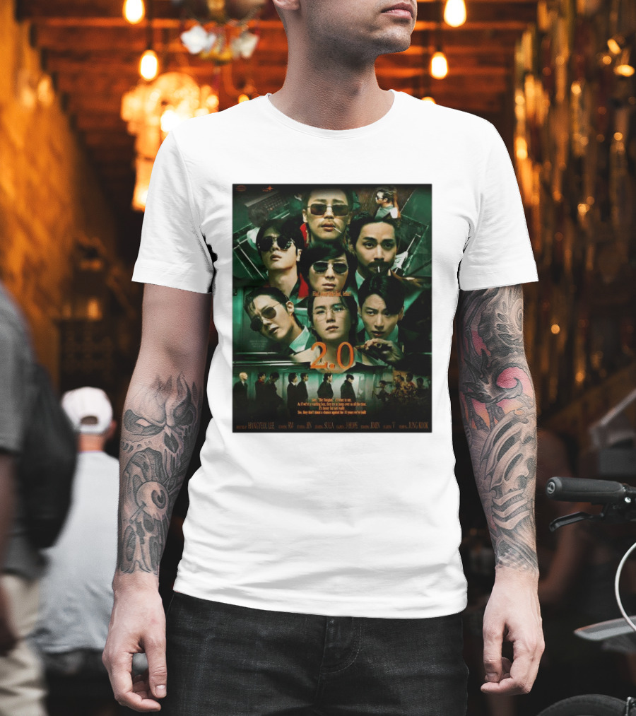 BTS 2.0 Arirang Tour 2026 Group RM Jin Suga J Hope Jimin V Jung Kook Hangseok Lee Jung Kook T-Shirt