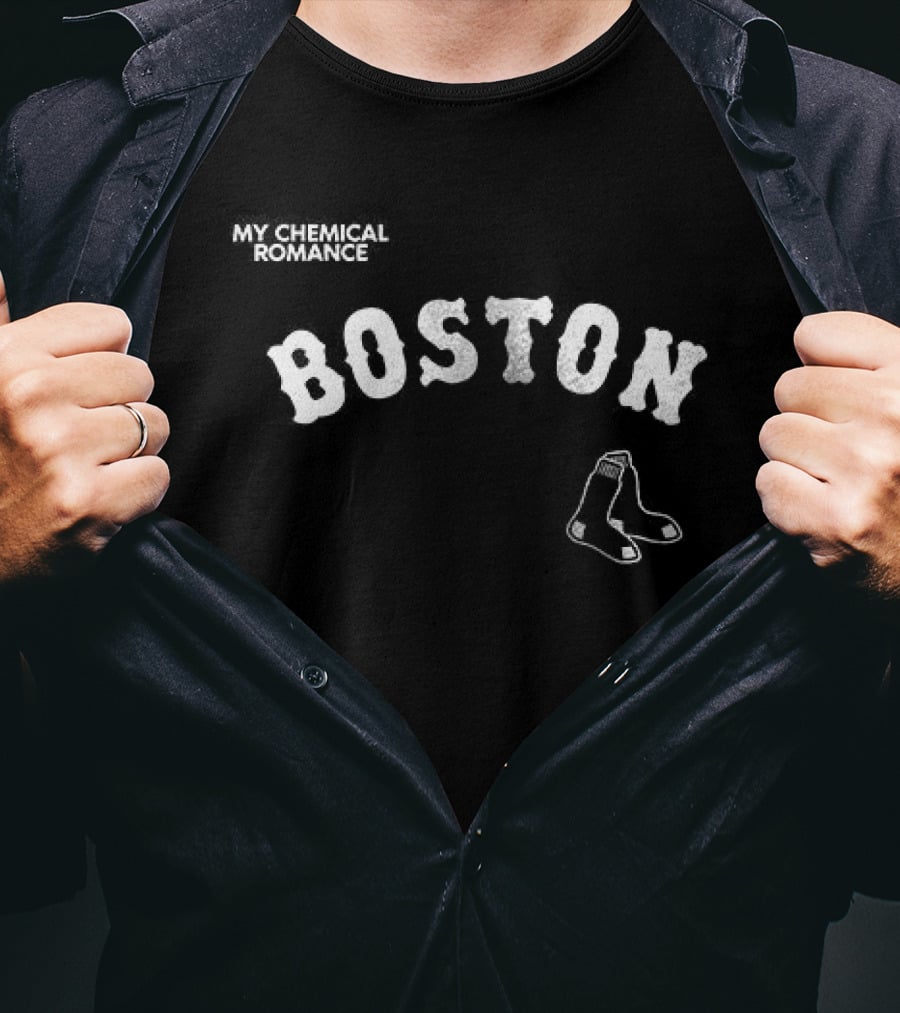 My Chemical Romance Boston Red Sox The Black Parade Collaboration T-Shirt