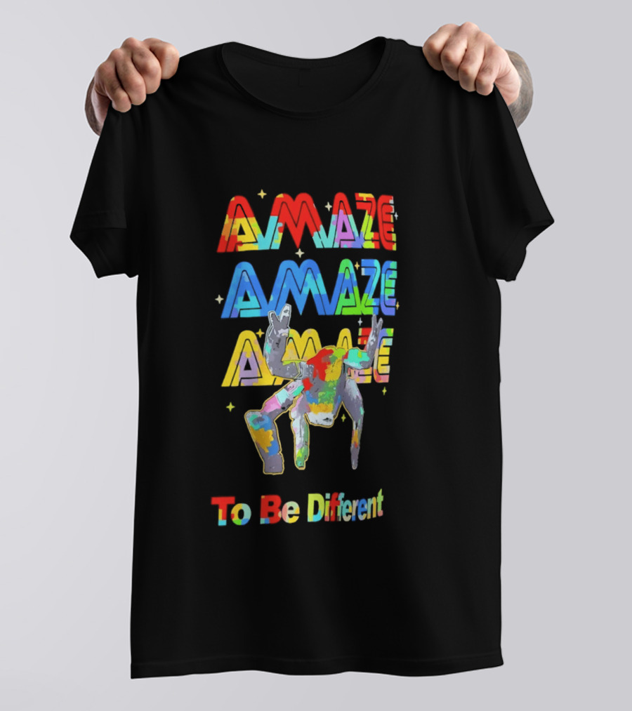 Amaze Amaze Amaze Colorful Support To Be Different T-Shirt