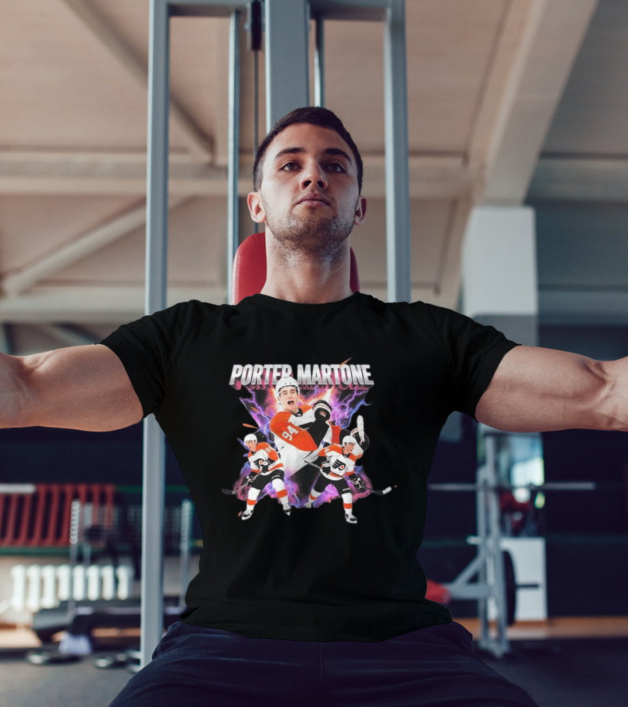 Porter Martone Flyers 94 Retro Bootleg Hockey Players T-Shirt