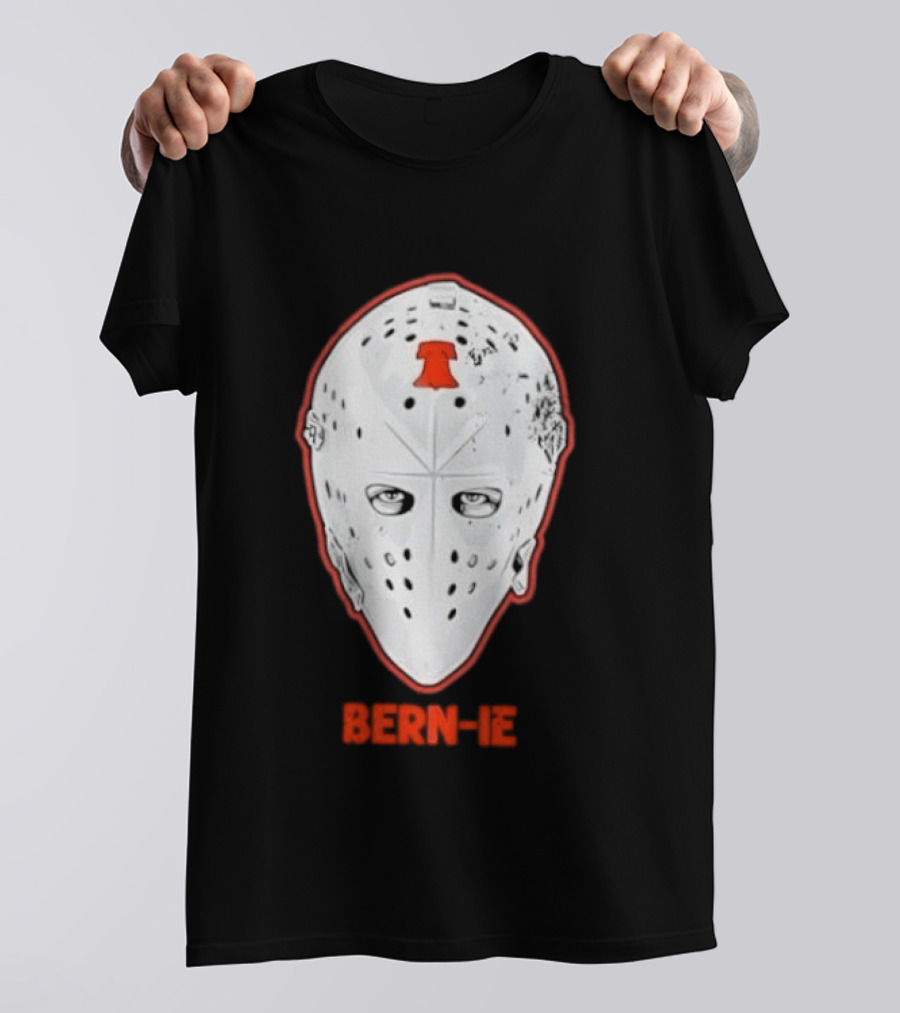 Bern Ie Philadelphia Hockey Liberty Bell Goalie Mask T-Shirt