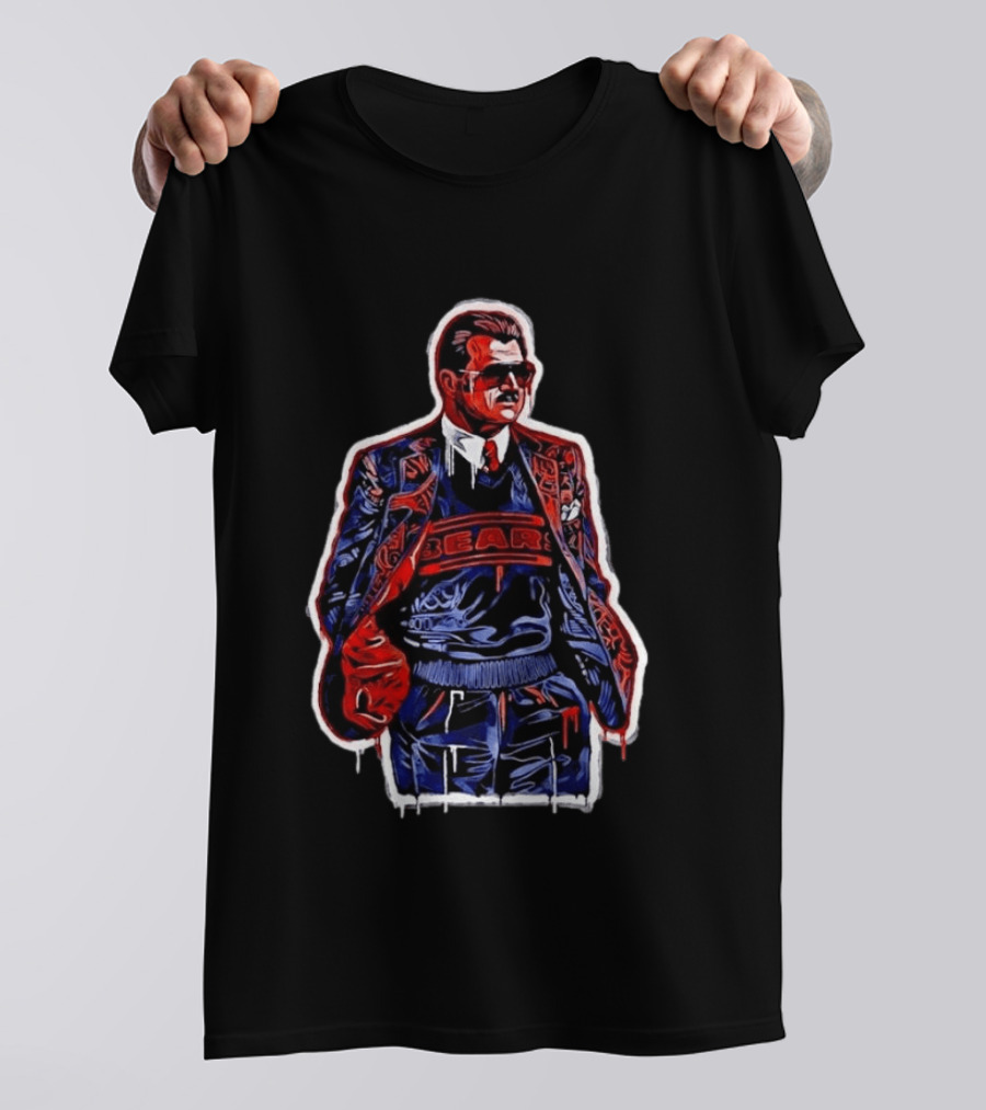 Mike Ditka Chicago Bears Football Graffiti T-Shirt