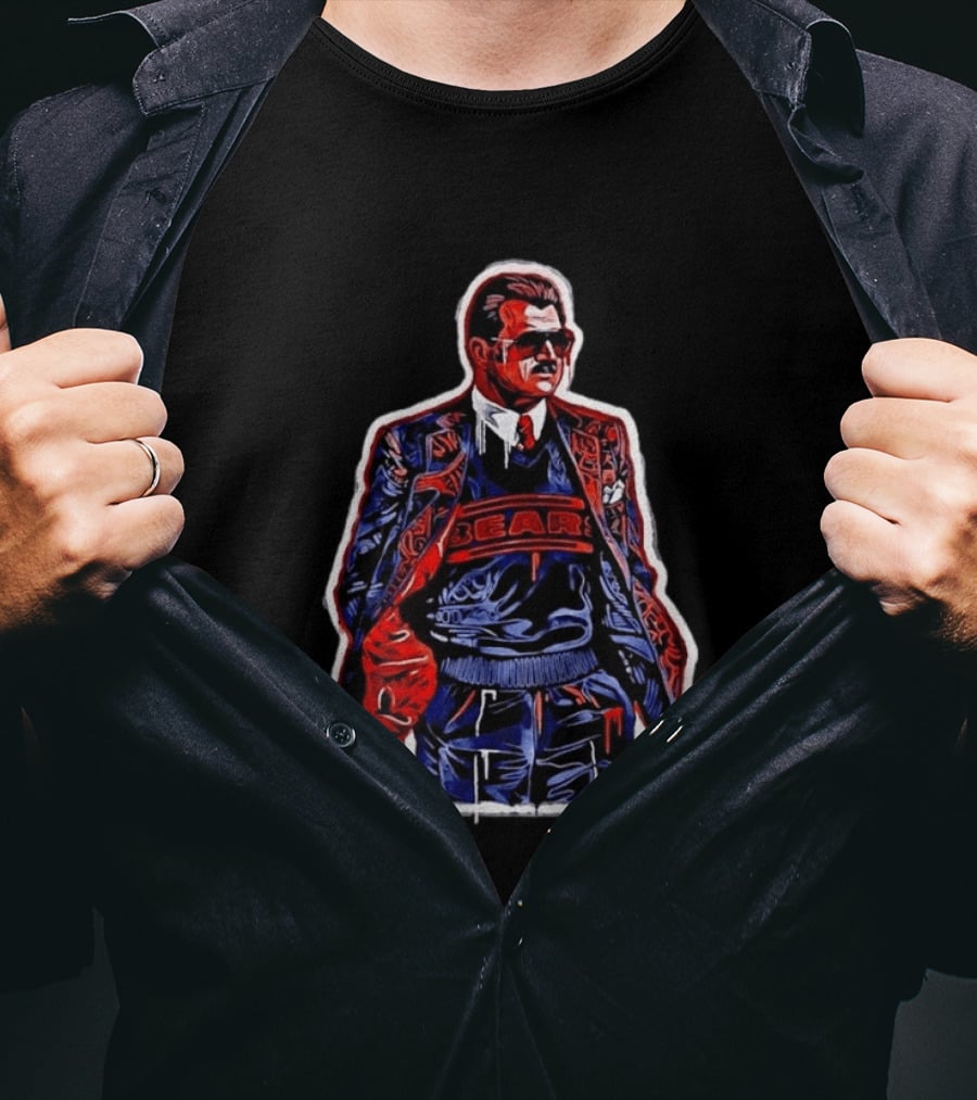 Mike Ditka Chicago Bears Football Graffiti T-Shirt