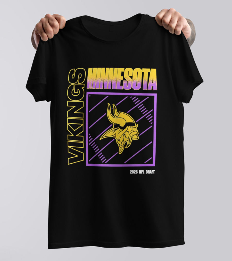 Minnesota Vikings 2026 Nfl Draft T-Shirt