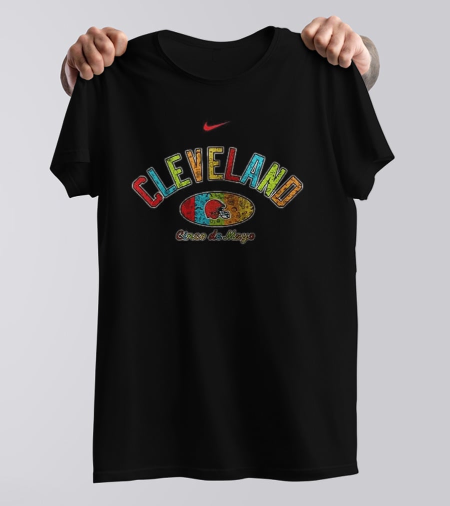 Cleveland Browns Cinco De Mayo Let's Taco 'Bout Team Celebration T-Shirt