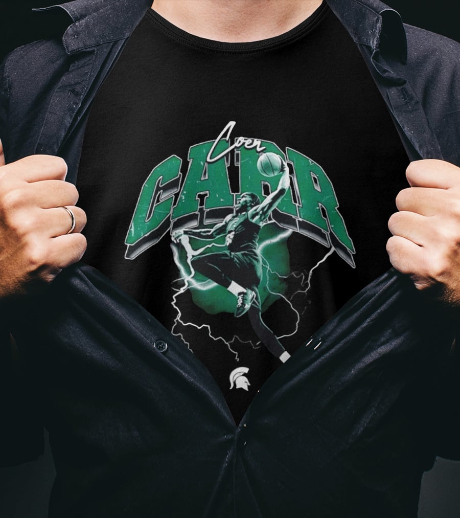 Coen Carr Slam Dunk Michigan State Spartans Basketball Jumper T-Shirt