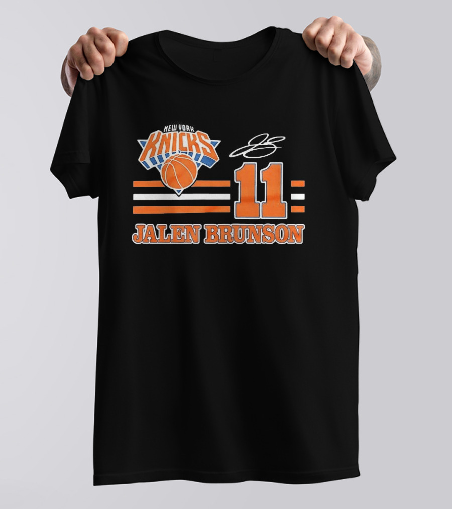 New York Knicks Jalen Brunson Number 11 NBA Basketball T-Shirt