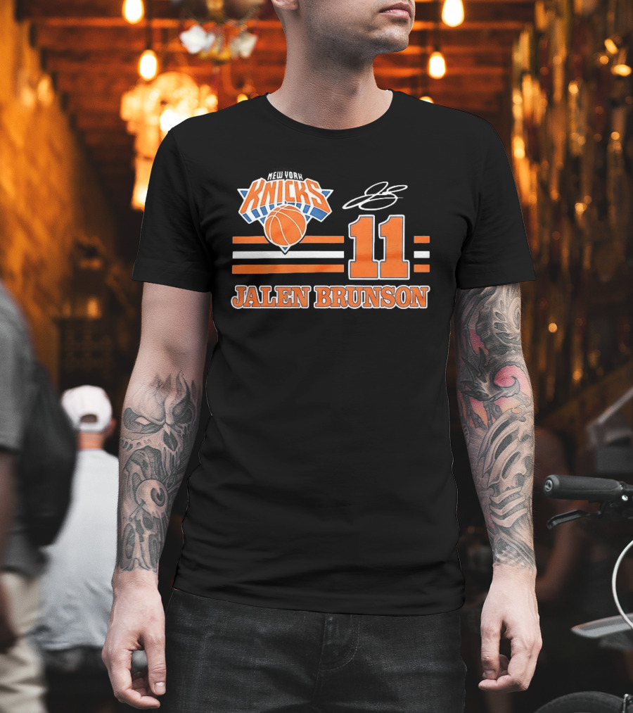 New York Knicks Jalen Brunson Number 11 NBA Basketball T-Shirt