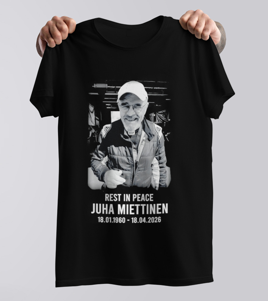 Juha Miettinen In Loving Memory 1960 2026 Rest In Peace Nurburgring Racing T-Shirt