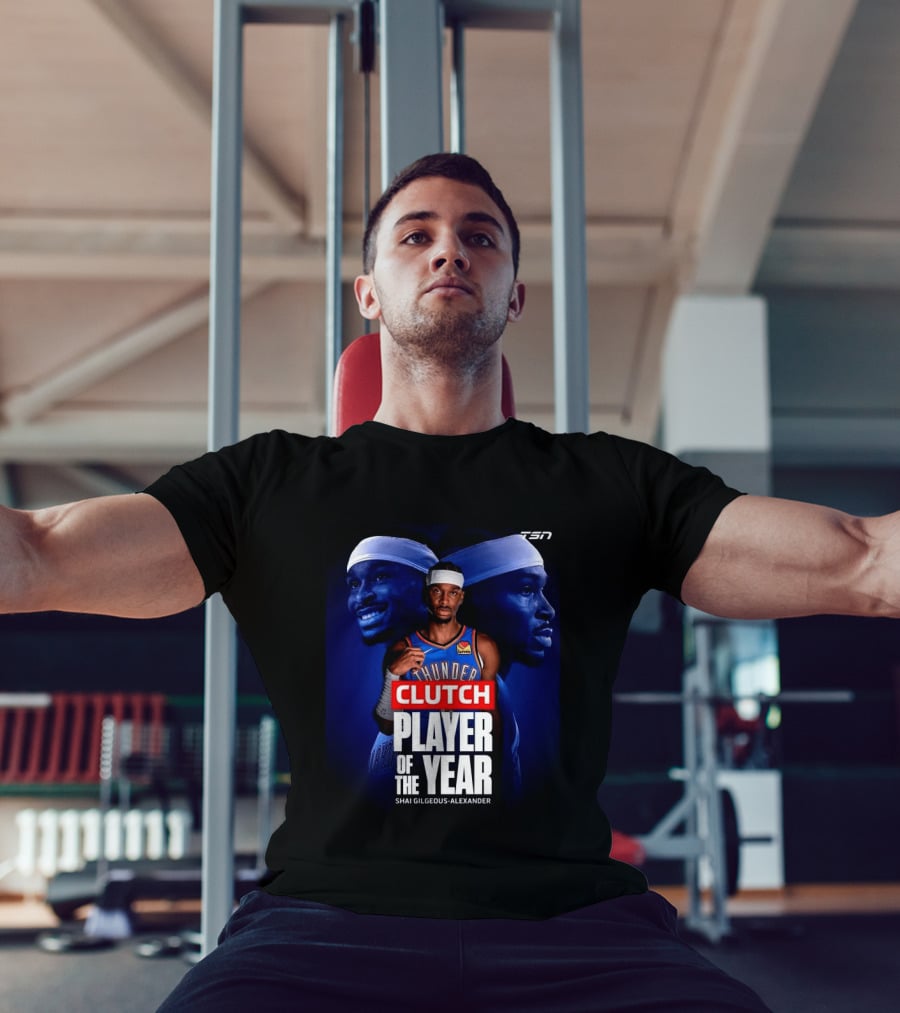 Shai Gilgeous Alexander Clutch Thunder Player Of The Year 2026 T-Shirt