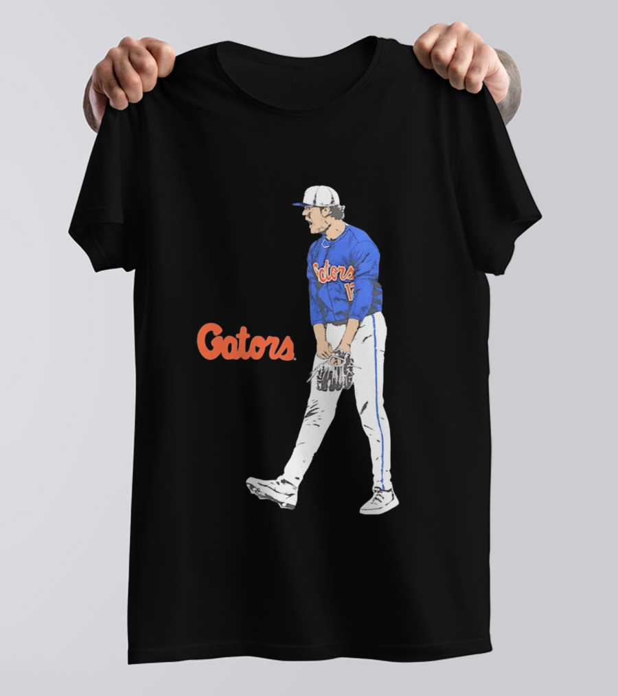 Liam Peterson Florida Gators Baseball Intense Scream Moment T-Shirt