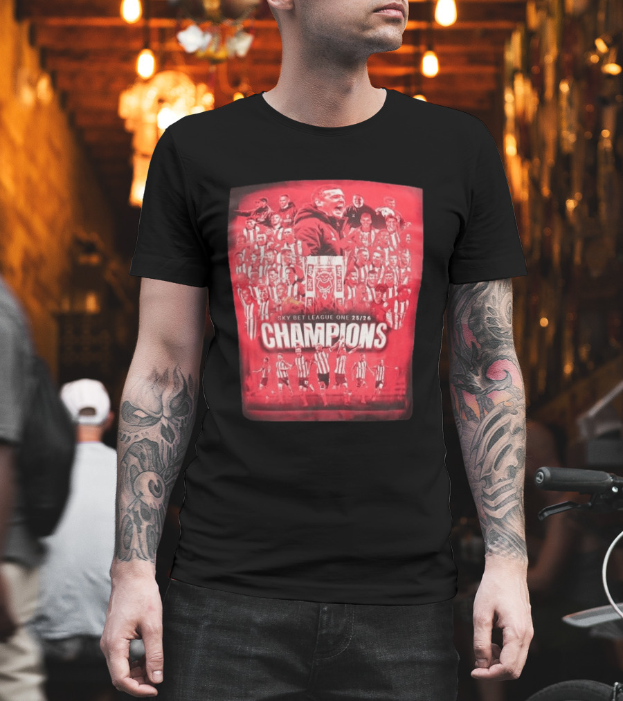 Sky Bet League One 25 26 Lincoln City Champions T-Shirt