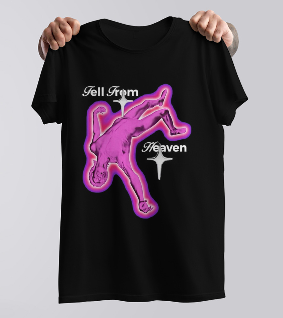 Falling From Heaven Pink Neon T-Shirt