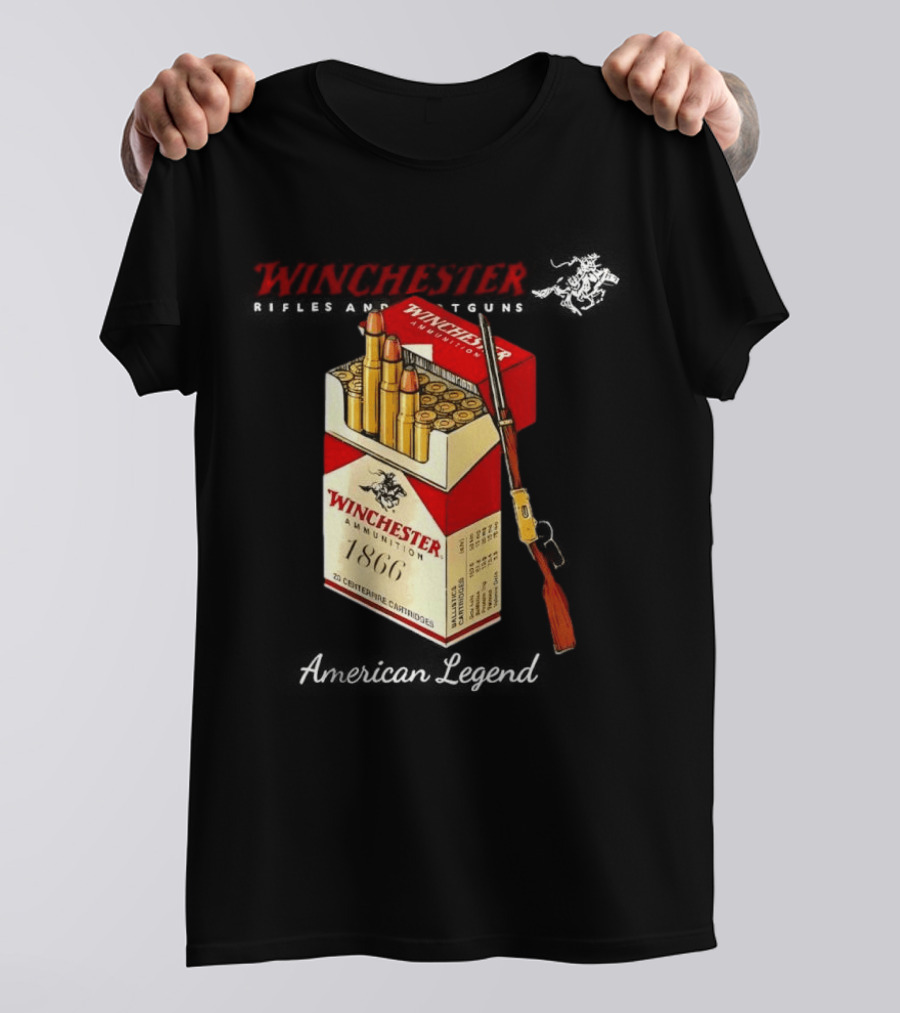Winchester Rifles Shotguns American Legend 1866 Ammunition T-Shirt