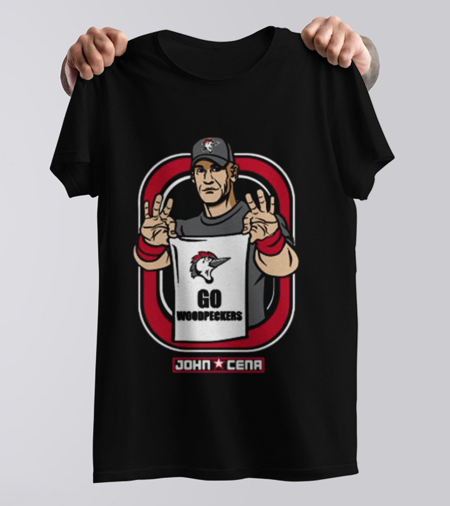 John Cena Go Woodpeckers WWE Special Edition T-Shirt