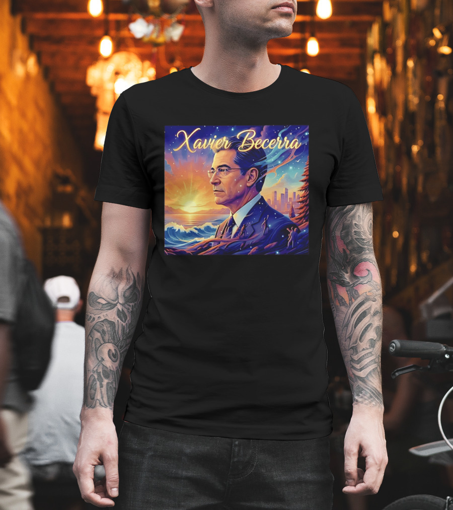 Xavier Becerra California Sunset Ocean Landscape T-Shirt