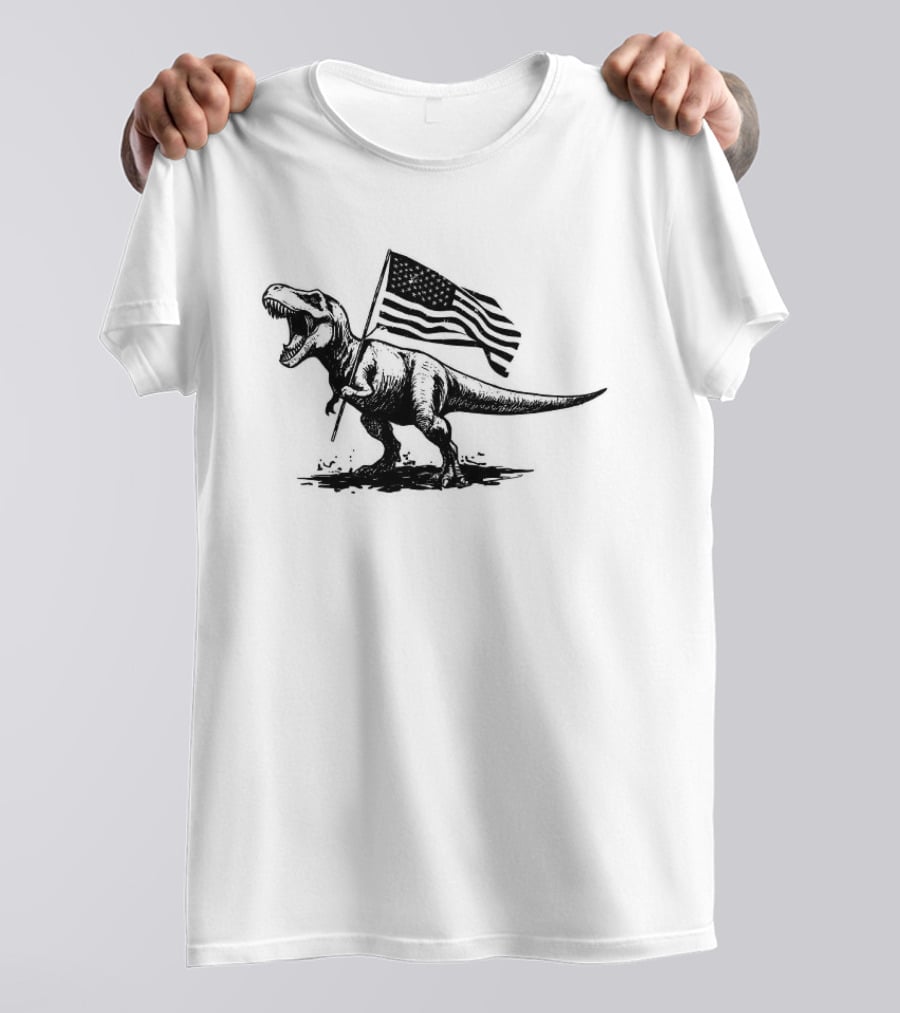 American Rex Holding USA Flag T-Shirt