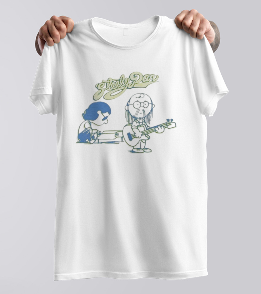 Steely Dan Cartoon Band Characters Playing Music T-Shirt