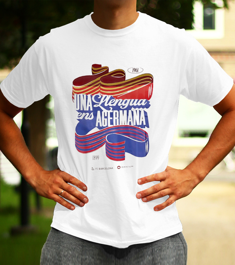 FC Barcelona Una Llengua Ens Agermana 1968 1899 T-Shirt