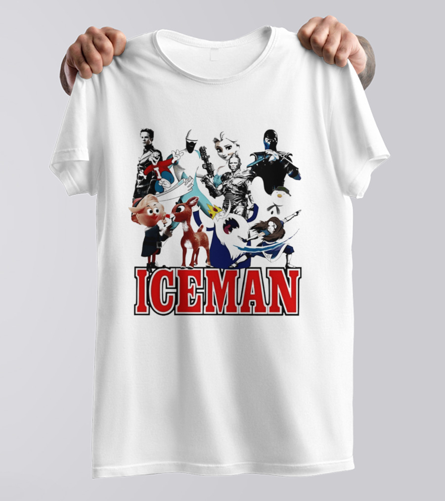 Iceman Elsa Sub Zero Mr. Freeze Cartoon Characters T-Shirt