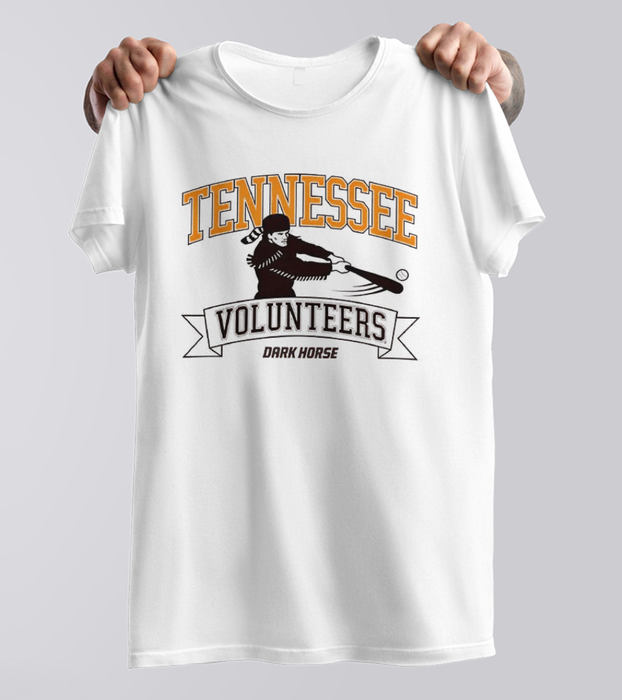 Tennessee Volunteers Dark Horse Baseball Player T-Shirt
