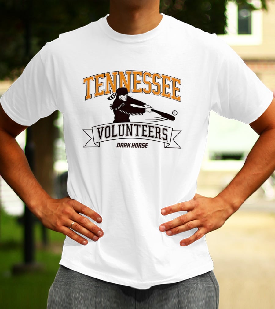 Tennessee Volunteers Dark Horse Baseball Player T-Shirt