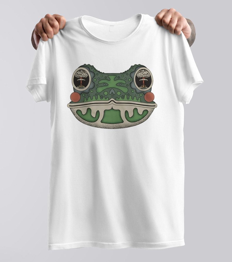 Toad Toadal Destruction Atomic Bomb Eyes Frog T-Shirt