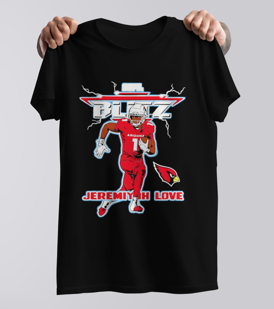 Arizona Cardinals Jeremiyah Love NFL Blitz 2026 T-Shirt