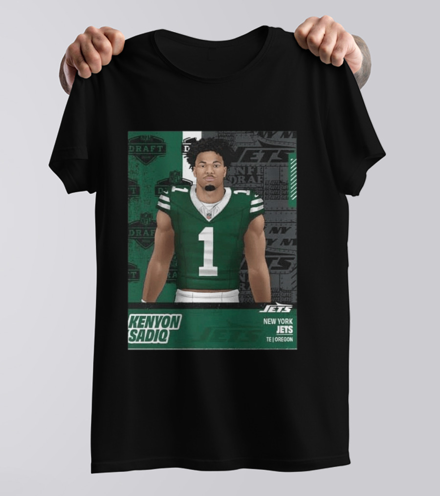 Kenyon Sadiq New York Jets Round 1 Pick 16 2026 Draft NFL Draft Jets TE Oregon T-Shirt