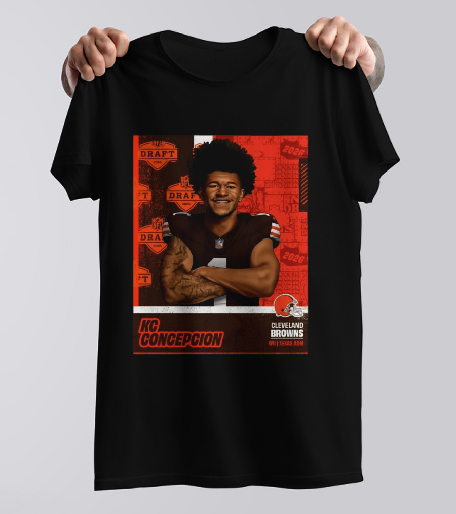 Cleveland Browns WR KC Concepcion 2026 NFL Draft Pick Texas A&M T-Shirt