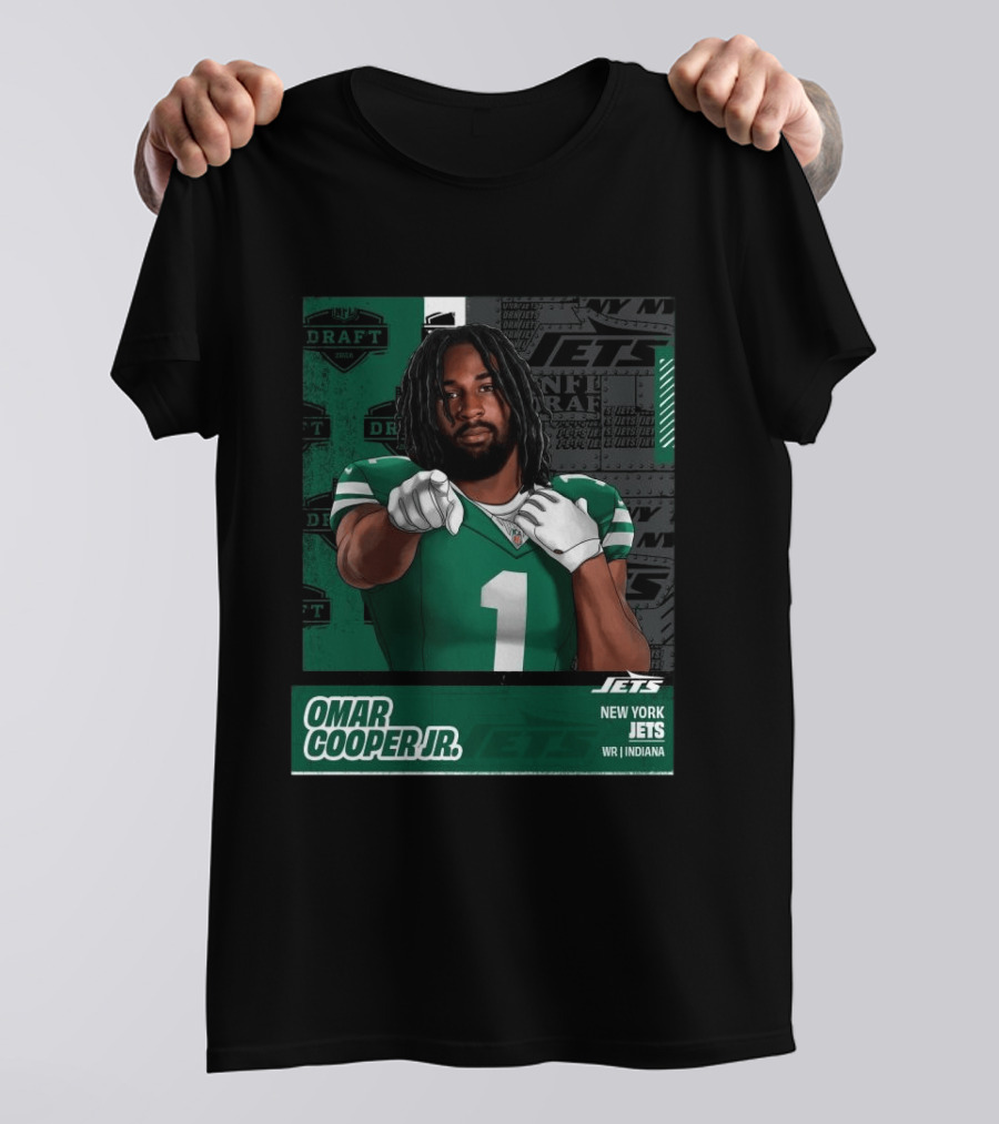 NFL Draft 2026 New York Jets Omar Cooper Jr Round 1 Pick 30 WR Indiana T-Shirt