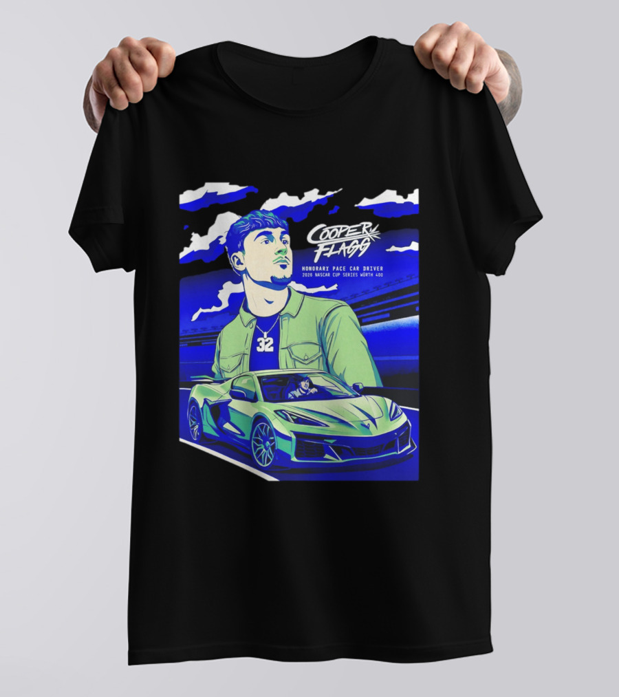 Cooper Flagg 2026 Honorary Pace Car Driver Nascar Cup Series Worth 400 T-Shirt