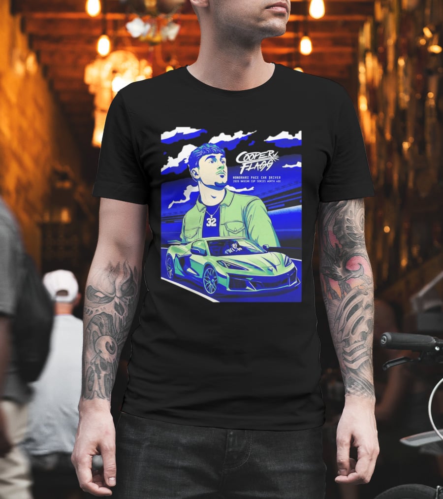 Cooper Flagg 2026 Honorary Pace Car Driver Nascar Cup Series Worth 400 T-Shirt