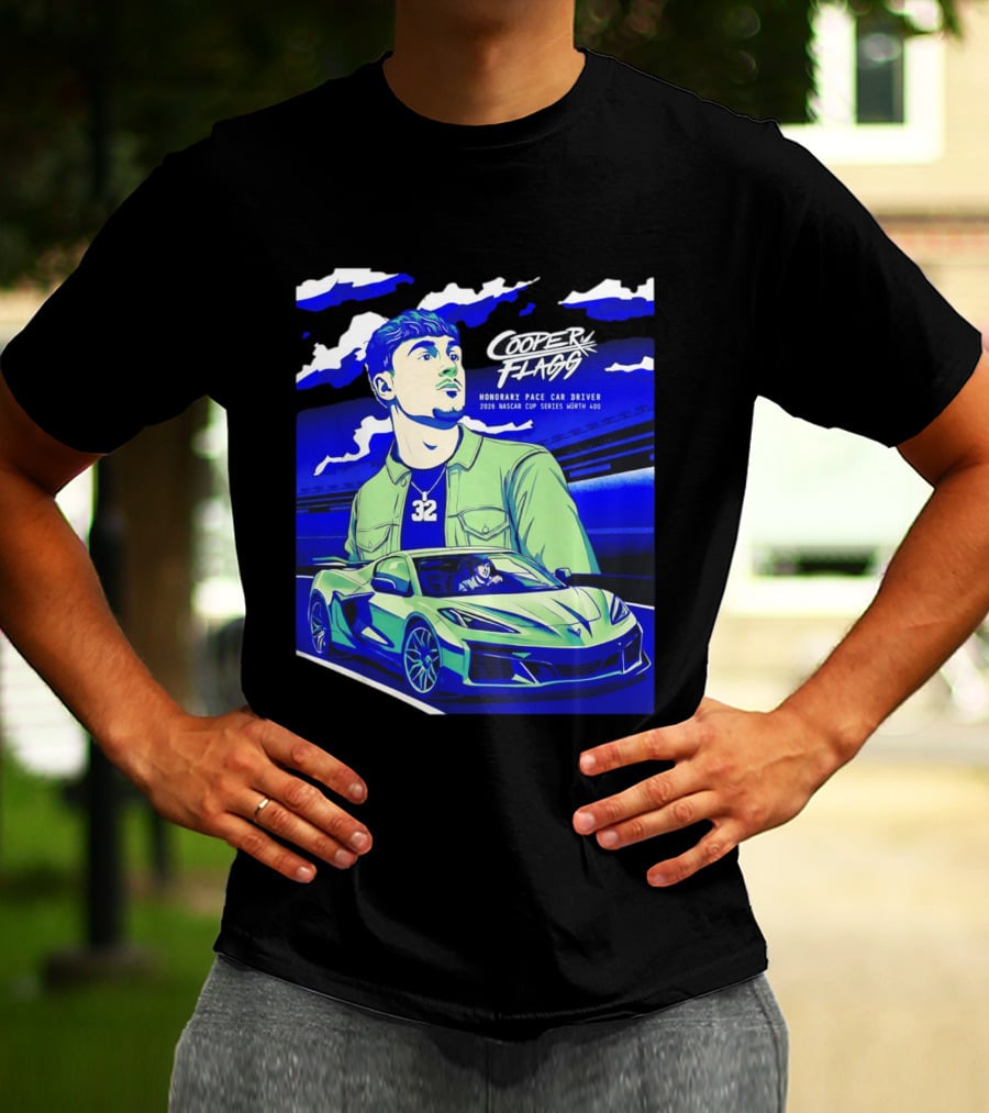 Cooper Flagg 2026 Honorary Pace Car Driver Nascar Cup Series Worth 400 T-Shirt