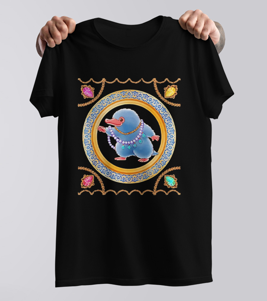Niffler Collecting Jewelry From Fantastic Beasts T-Shirt