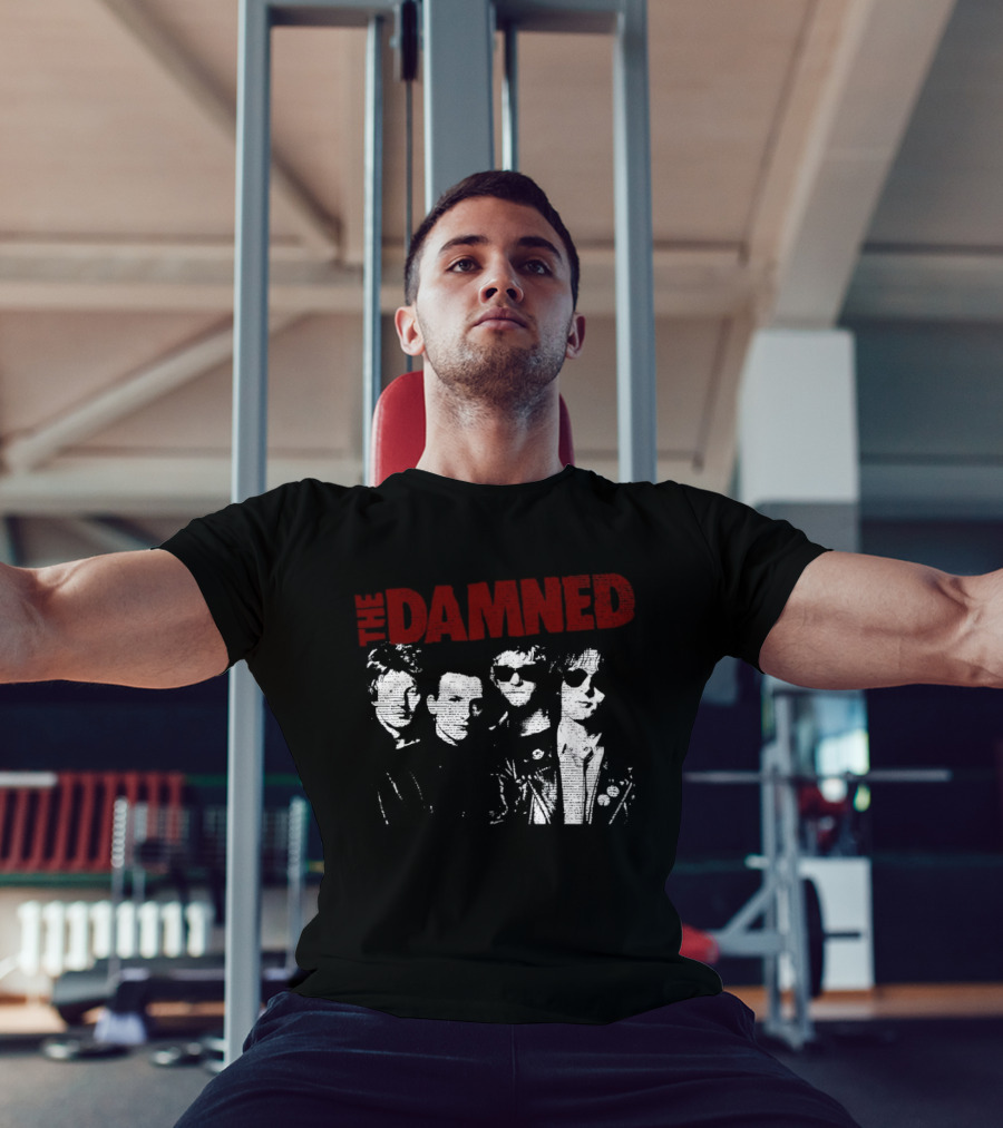 Dave Vanian Captain Sensible Brian James Rat Scabies The Damned Band Members T-Shirt