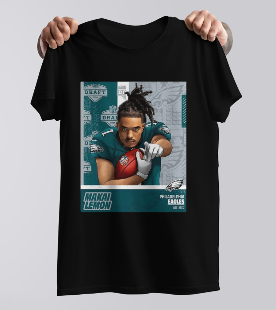 Philadelphia Eagles Makai Lemon WR USC 2026 NFL Draft Pick 20 T-Shirt