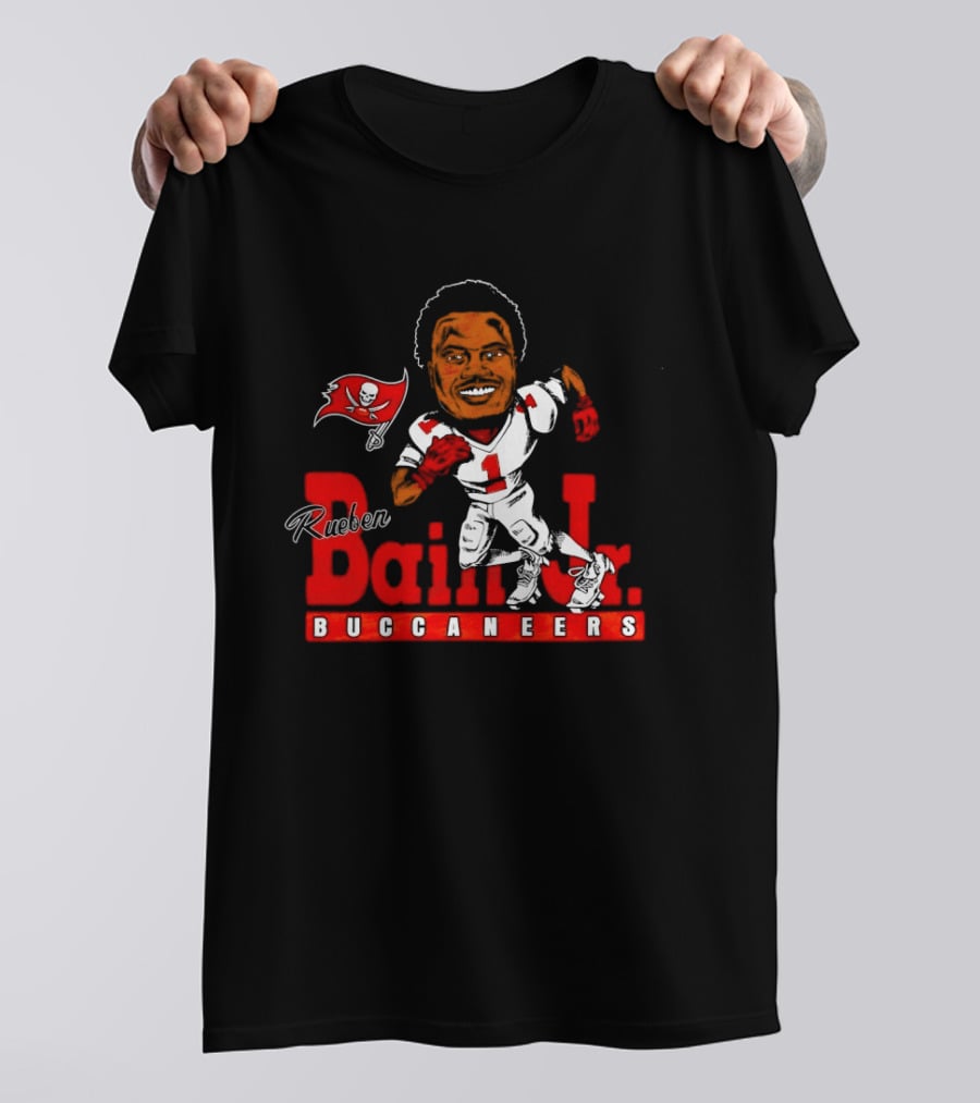 Rueben Bain Jr Buccaneers Caricature NFL Football Player Tampa Bay T-Shirt