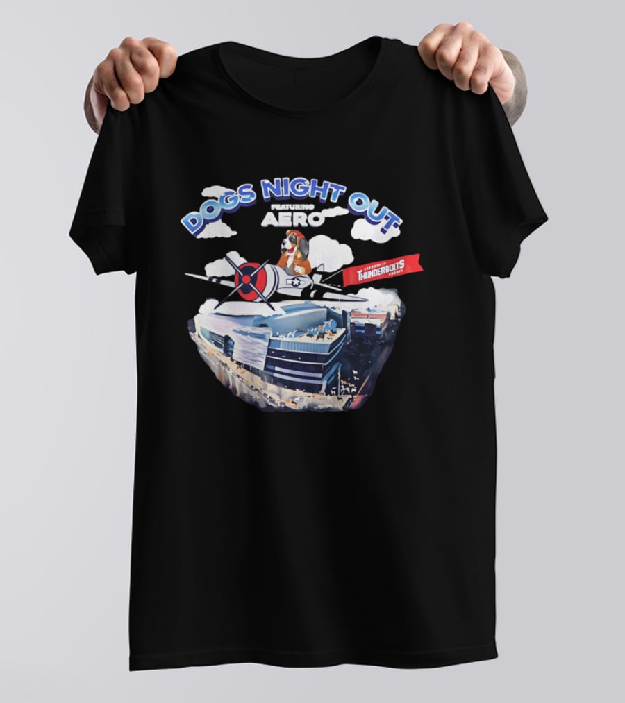 Evansville Thunderbolts Dogs Night Out Featuring Aero Event T-Shirt